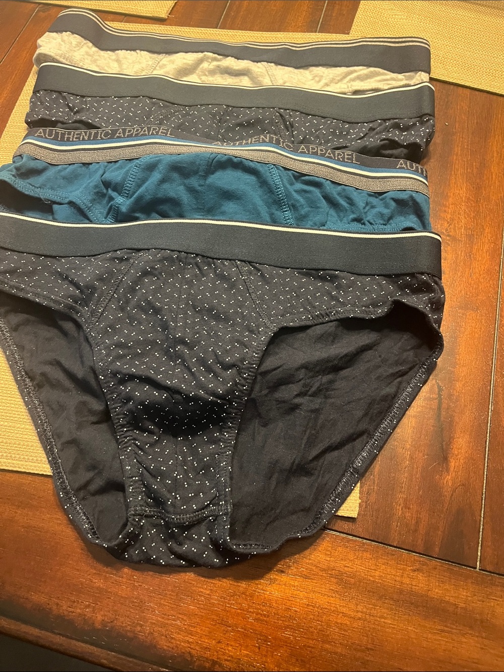 Primark Men's Briefs 4-Pack in Navy, Teal, Gray, Cream classic pouch bikini